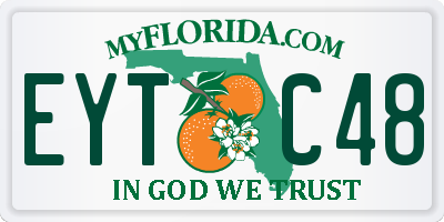 FL license plate EYTC48