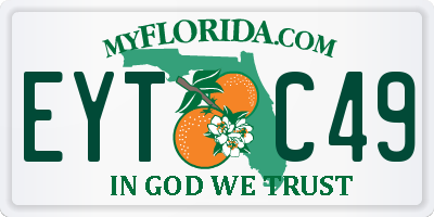 FL license plate EYTC49