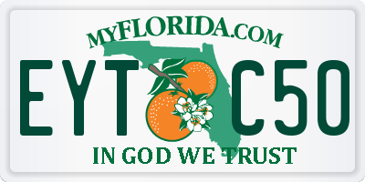 FL license plate EYTC50