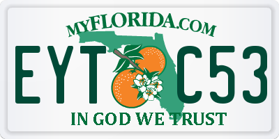 FL license plate EYTC53