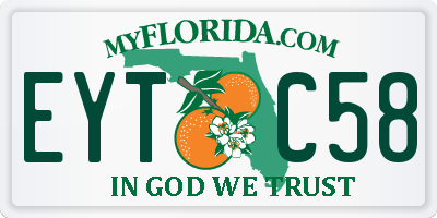 FL license plate EYTC58