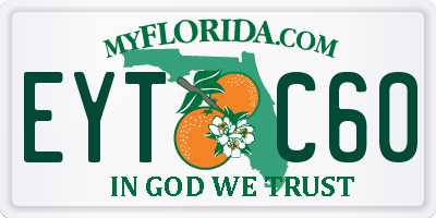 FL license plate EYTC60