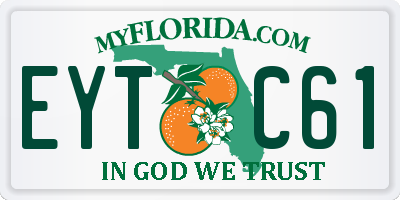 FL license plate EYTC61