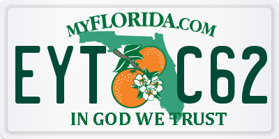 FL license plate EYTC62
