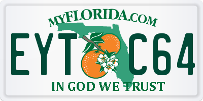 FL license plate EYTC64