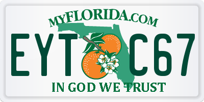 FL license plate EYTC67