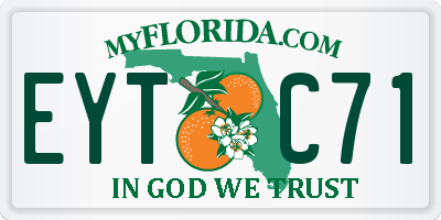 FL license plate EYTC71