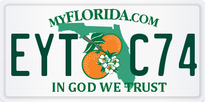 FL license plate EYTC74