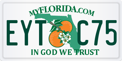 FL license plate EYTC75