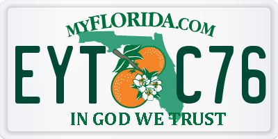 FL license plate EYTC76