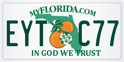 FL license plate EYTC77