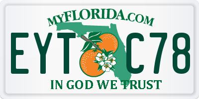FL license plate EYTC78
