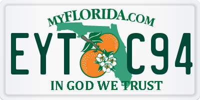 FL license plate EYTC94