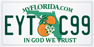 FL license plate EYTC99
