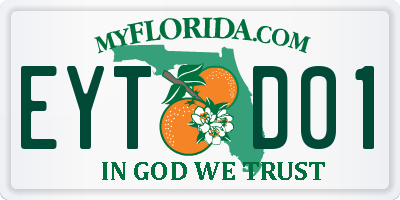 FL license plate EYTD01