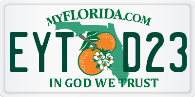 FL license plate EYTD23