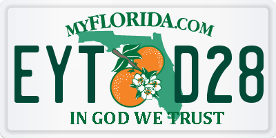 FL license plate EYTD28