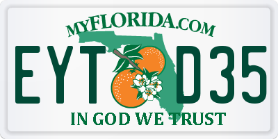 FL license plate EYTD35