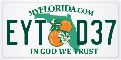 FL license plate EYTD37