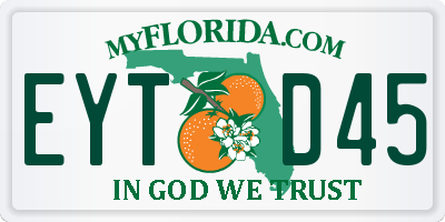FL license plate EYTD45
