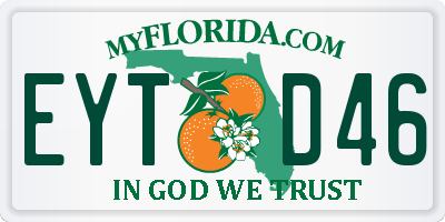 FL license plate EYTD46