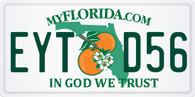 FL license plate EYTD56