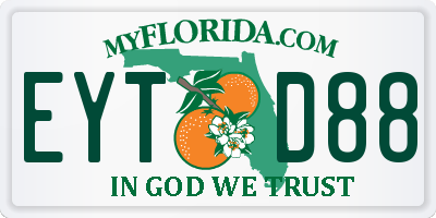 FL license plate EYTD88