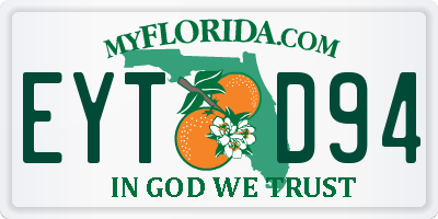 FL license plate EYTD94