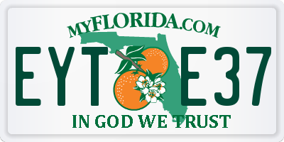 FL license plate EYTE37