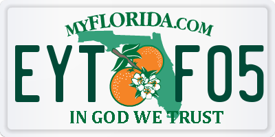 FL license plate EYTF05