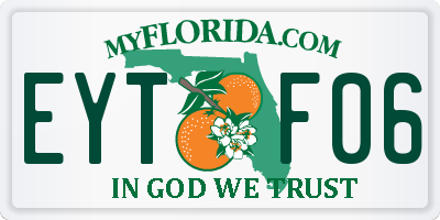 FL license plate EYTF06