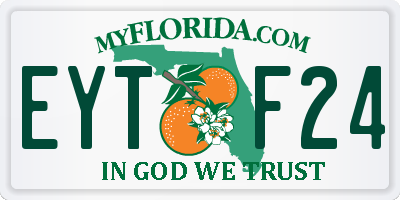 FL license plate EYTF24