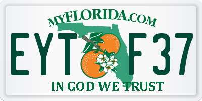 FL license plate EYTF37