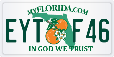 FL license plate EYTF46