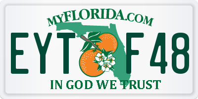 FL license plate EYTF48