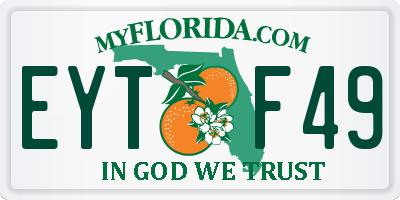 FL license plate EYTF49