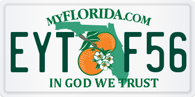 FL license plate EYTF56
