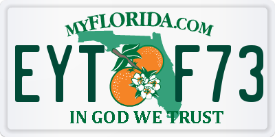 FL license plate EYTF73