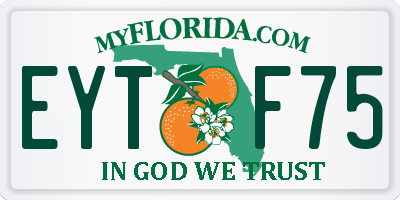 FL license plate EYTF75