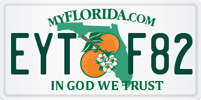 FL license plate EYTF82