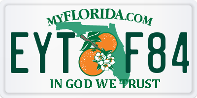 FL license plate EYTF84