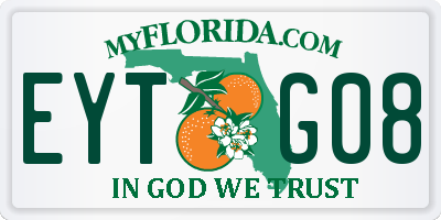 FL license plate EYTG08