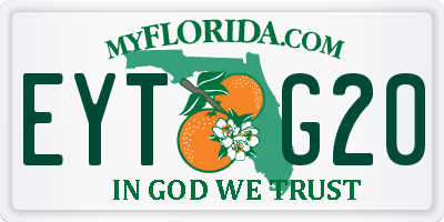 FL license plate EYTG20
