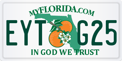 FL license plate EYTG25
