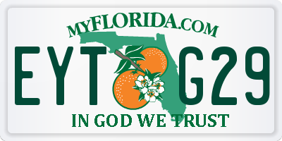 FL license plate EYTG29