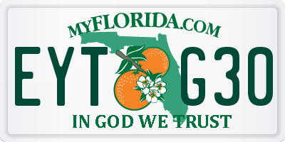 FL license plate EYTG30