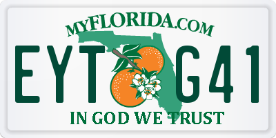 FL license plate EYTG41