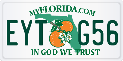 FL license plate EYTG56
