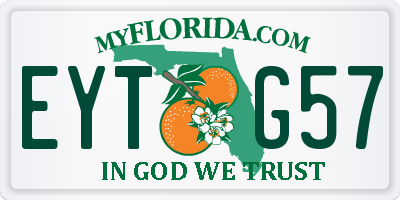 FL license plate EYTG57