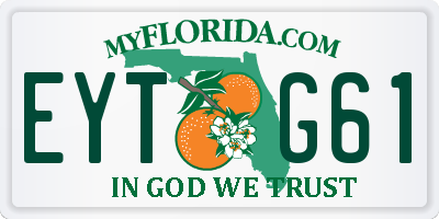 FL license plate EYTG61